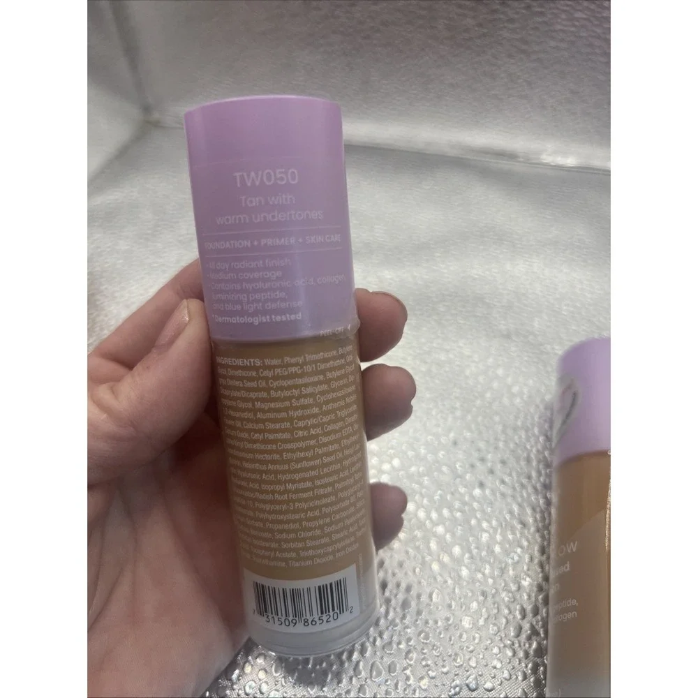 JOAH Crystal Glow Peptide-Infused Foundation, 2-in-1 Multitasking Korean Makeup